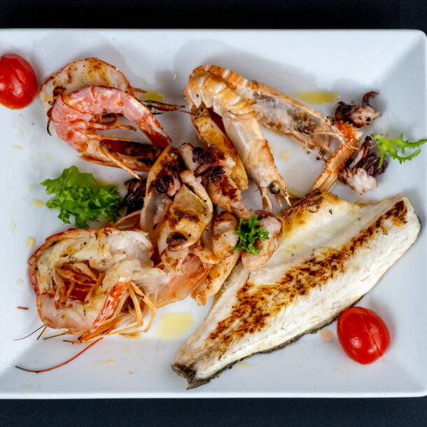 arrosto misto di pesce a Fiumicino